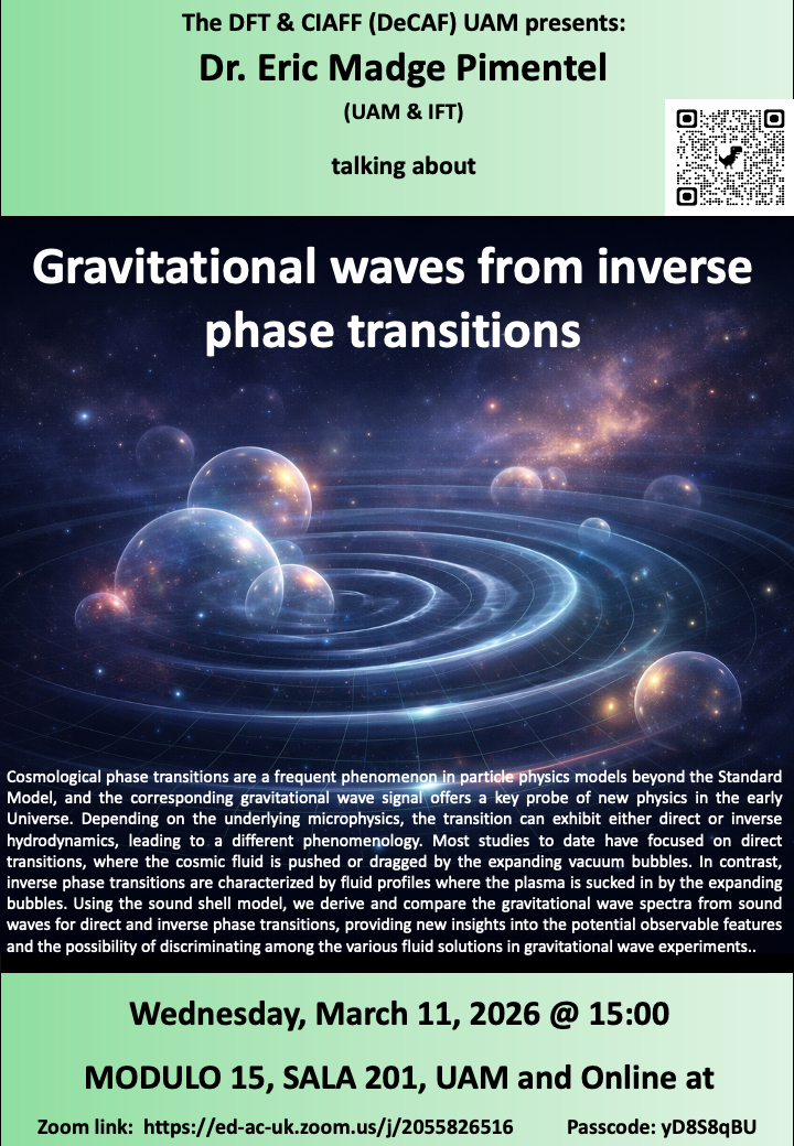 Gravitational waves from inverse phase transitions poster