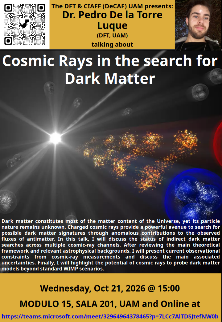 Cosmic Rays in the search for Dark Matter poster
